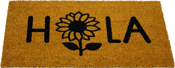 Felpudo Coco/Pvc Hola Girasol 40x70